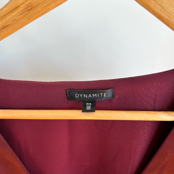 Dynamite, size small, cropped satin blouse - Picture 2 of 4